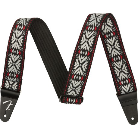 Fender PASADENA WOVEN STRAP RED SNOWFLAKE 