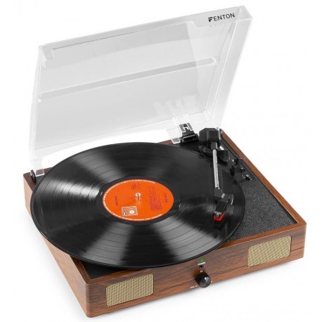 Fenton RP106W Record Player Wood