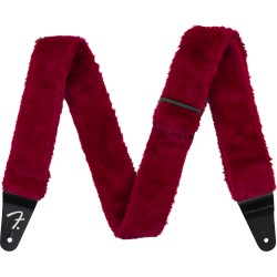 Fender POODLE PLUSH STRAP RED 