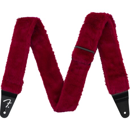 Fender POODLE PLUSH STRAP RED 