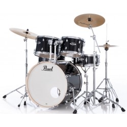 Pearl batteria Export EXX725SBR/C31 Jet Black 31 completa di meccaniche e piatti Pz.5