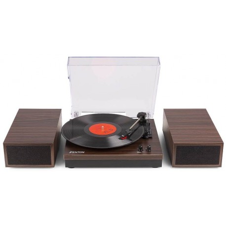 Fenton RP165D Record Player + SP. BT Darkwood