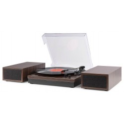 Fenton RP165D Record Player + SP. BT Darkwood