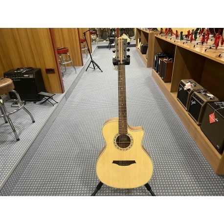 Bromo Chitarra Auditorium Cutaway Amplificata Natural