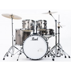 Pearl Batteria Roadshow 5pz completa di hardware e piatti Sabian CR16, RD20, HI HATS 20 colore BRONZE METALLIC 707