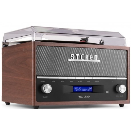 Audizio Frisco Retro Record Player DAB/ BT