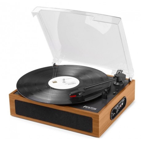 Fenton RP170L Record Player + Case Wood