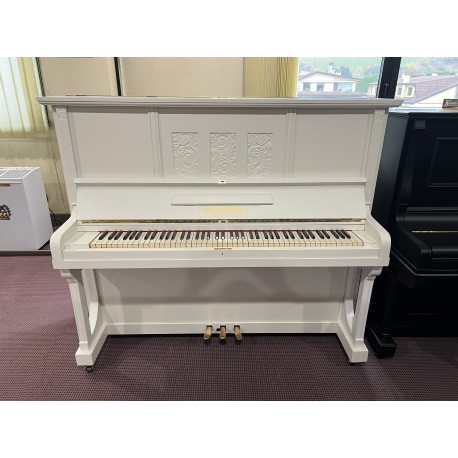 Carl Schumann Pianoforte verticale Bianco Panna Satinato usato