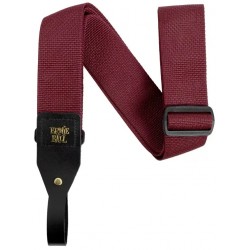 Ernie Ball 5367 Polypro Acoustic Gtr Strap Burgundy
