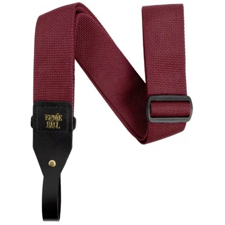 Ernie Ball 5367 Polypro Acoustic Gtr Strap Burgundy