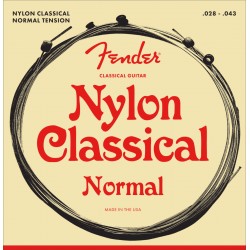 Fender 30 NYLON CLR/SLVR BALL END 
