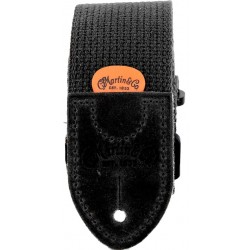 Martin & Co. 18A0104 Tracolla Cotton Weave, Black, con Pick Holder