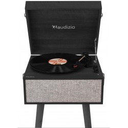 Audizio Fremont Record Player with Stand Black