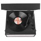 Audizio Fremont Record Player with Stand Black