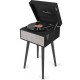 Audizio Fremont Record Player with Stand Black