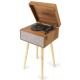 Audizio Fremont Record Player with Stand Wood