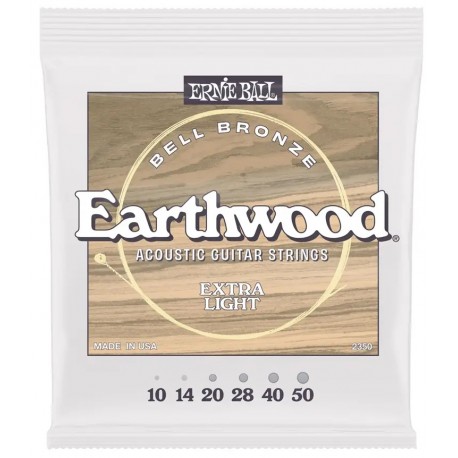 Ernie Ball 2350 Earthwood Bell Bronze Acoustic Extra Light 10-50