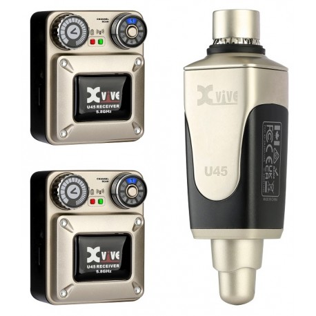 XVive U45R2 IN-EAR MONITOR Sistema monitor wireless digitale a 2 ricevitori