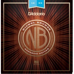 D'Addario NB1253 Nickel Bronze chitarra acustica, Light, 12-53 