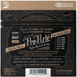 D'addario Extra Hard Tension Nylon Classical Guitar Strings EJ44