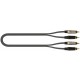 Quik Lok JUST/4RCA-1 Cavo 2x Spina Phono RCA / 2x Spina Phono RCA 1 mt