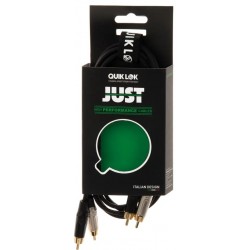 Quik Lok JUST/4RCA-2 Cavo 2x Spina Phono RCA / 2x Spina Phono RCA 2 mt