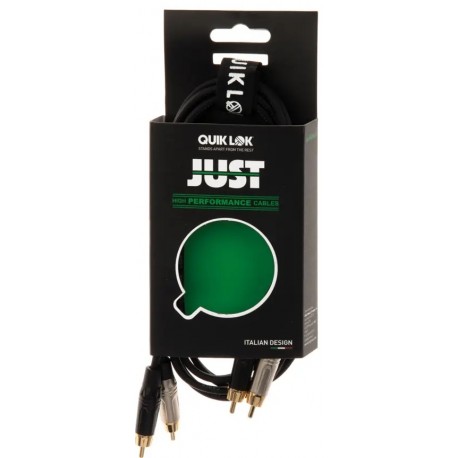 Quik Lok JUST/4RCA-2 Cavo 2x Spina Phono RCA / 2x Spina Phono RCA 2 mt