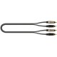 Quik Lok JUST/4RCA-2 Cavo 2x Spina Phono RCA / 2x Spina Phono RCA 2 mt