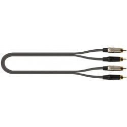 Quik Lok JUST/4RCA-2 Cavo 2x Spina Phono RCA / 2x Spina Phono RCA 2 mt
