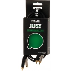 Quik Lok JUST/4RCA-3 Cavo 2x Spina Phono RCA / 2x Spina Phono RCA 3 mt
