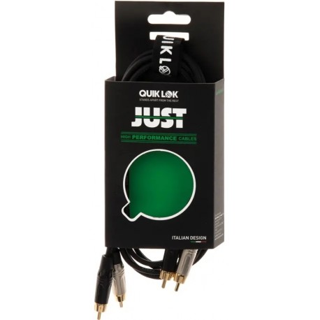 Quik Lok JUST/4RCA-3 Cavo 2x Spina Phono RCA / 2x Spina Phono RCA 3 mt