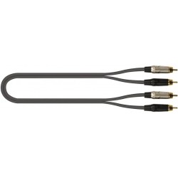 Quik Lok JUST/4RCA-3 Cavo 2x Spina Phono RCA / 2x Spina Phono RCA 3 mt