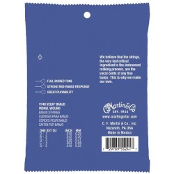Martin & Co. V740 Vega Banjo Strings Medium Monel Wound