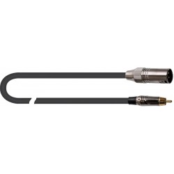 Quik Lok ITST/MRCA 1 Cavo Cannon XLR Maschio / Spina Phono RCA 1 mt