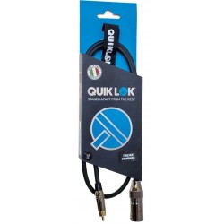 Quik Lok ITST/MRCA 1 Cavo Cannon XLR Maschio / Spina Phono RCA 1 mt