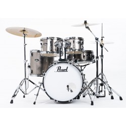 Pearl Batteria Roadshow 5pz cassa 20" completa di hardware e piatti sabian CR16, RD20, HH14 colore BRONZE METALLIC 707