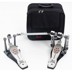 Pearl Doppio pedale Eliminator red line a catena