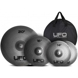 UFO Cymbal Set composto da Hi Hat 14 + Crash 16 + Ride 20 c/borsa portapiatti