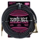 Ernie Ball 6086 Cavo Braided Black Gold Tips 5,49 m